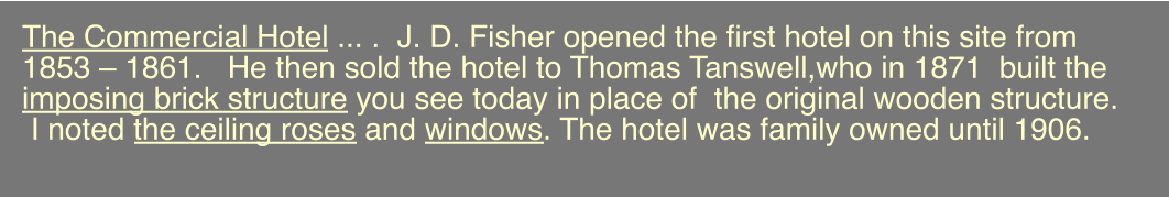 The Commercial Hotel ... .