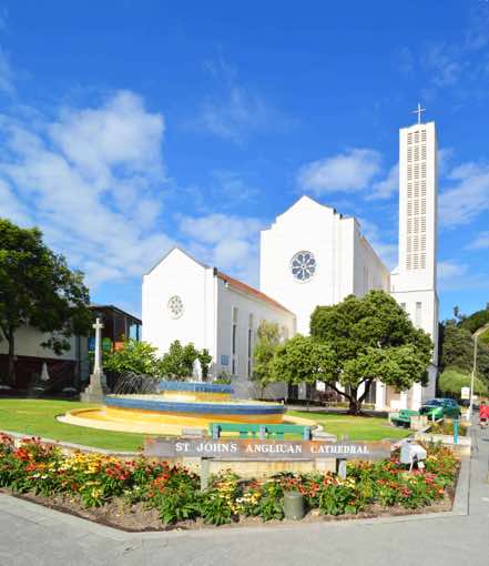 The original Cathedral carried the name of St John the Evangelist.  Waiapu is the name of the diocese – one of the 13 NZ Anglican dioceses.  The Diocese covers the area around the East Coast of the North Island, including Tauranga, Taupo, Gisborne, Hastings and Napier. It is named for the Waiapu River.